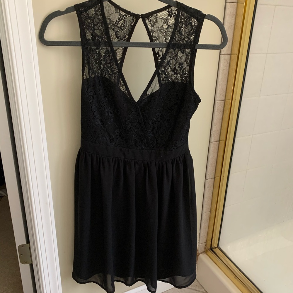 Black cocktail dress.